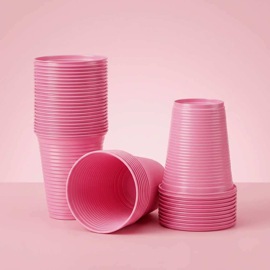 Copo Festinha Plástico 200ml — Rosa